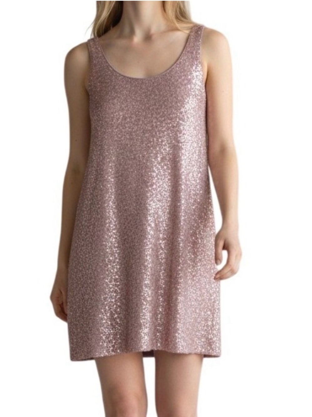Eileen Fisher Dusty Mauve Silk Dress